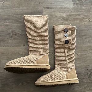 UGG Classic Cardy Knit Boots